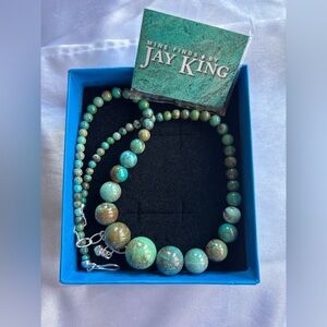 Jay King Mine Finds Graduated Bead Turquoise Necklace
